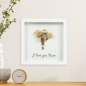 Flower plaque - I love you Mum