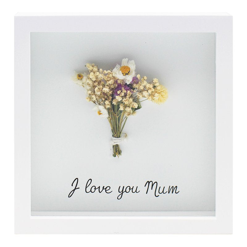 Flower plaque - I love you Mum