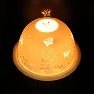 Light glow -tea light holder -Butterflies