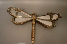 Load image into Gallery viewer, Mirrored Dragonfly Wall Plaque
