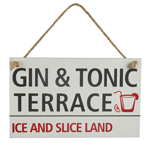 Gin and Tonic Terrace sign