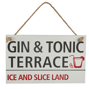 Gin and Tonic Terrace sign